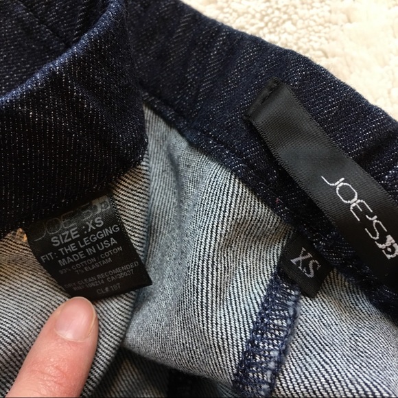 Joe’s Jeans skinny legging dark zip ankle sz XS - Picture 6 of 6